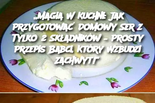 „Magia W Kuchni: Jak Przygotować Domowy Ser z Tylko 2 Składników – Prosty Przepis Babci, Który Wzbudzi Zachwyt!”