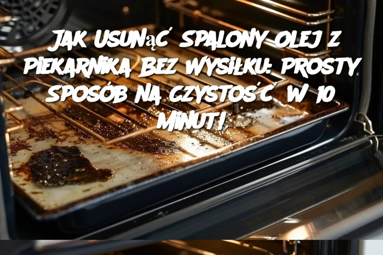 Jak Usunąć Spalony Olej z Piekarnika Bez Wysiłku: Prosty Sposób na Czystość w 10 Minut!