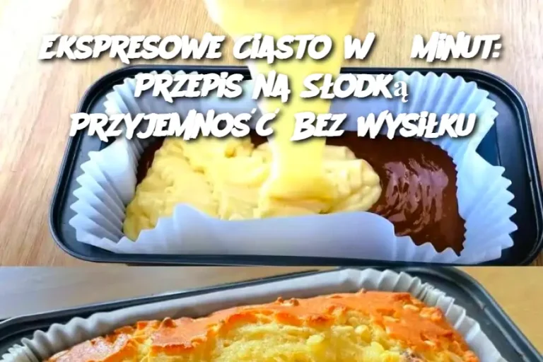 Ekspresowe Ciasto w 5 Minut: Przepis na Słodką Przyjemność Bez Wysiłku