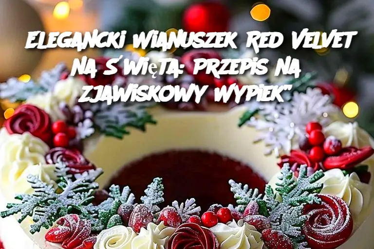 Elegancki Wianuszek Red Velvet na Święta: Przepis na Zjawiskowy Wypiek”