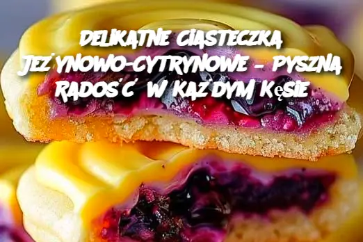 Delikatne Ciasteczka Jeżynowo-Cytrynowe – Pyszna Radość w Każdym Kęsie