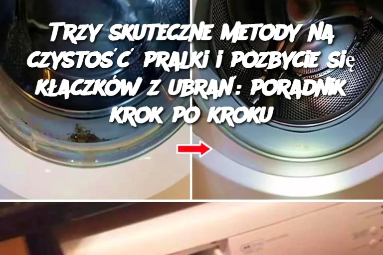 Trzy skuteczne metody na czystość pralki i pozbycie się kłaczków z ubrań: poradnik krok po kroku