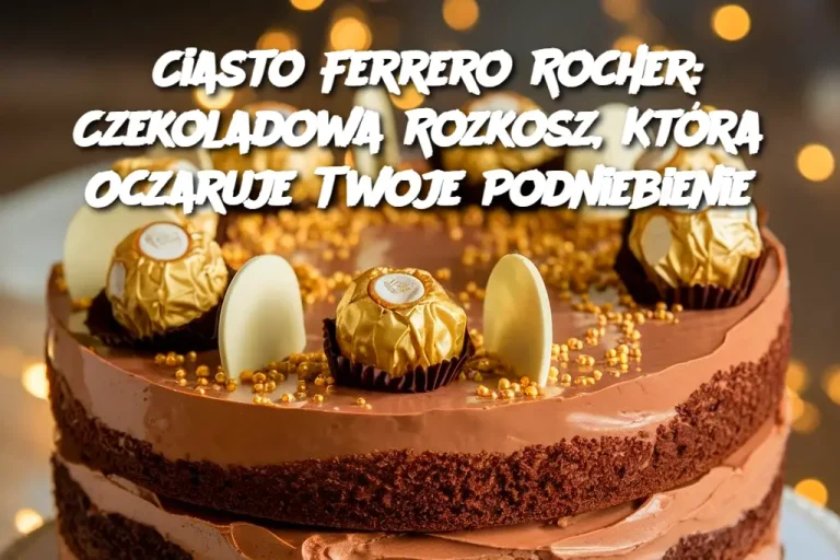 Ciasto Ferrero Rocher: Czekoladowa Rozkosz, Która Oczaruje Twoje Podniebienie